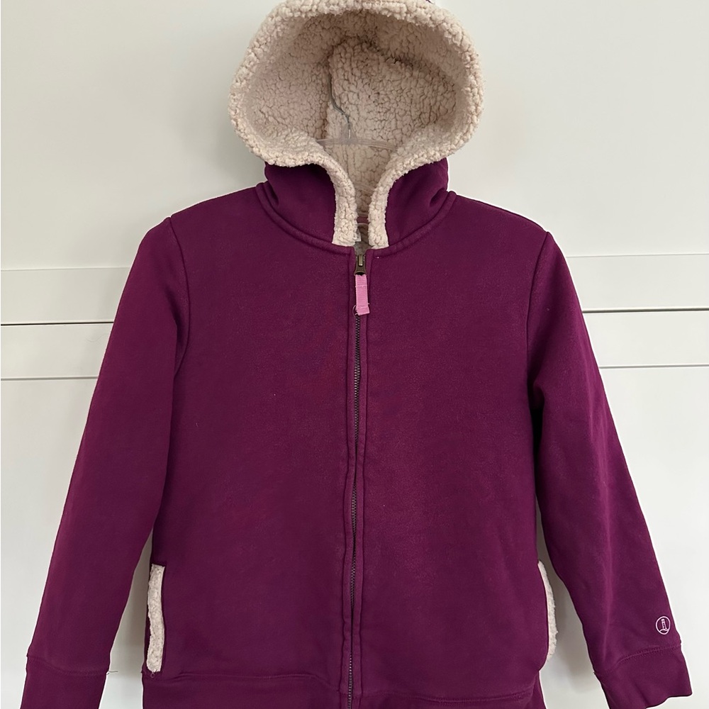 Girl’s Sherpa Fleece Hoodie (Size 7-8)